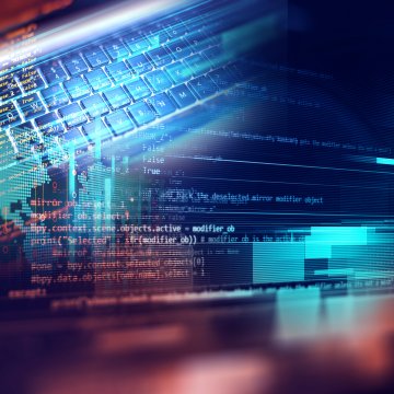 computer code on black background